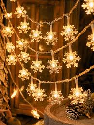 Led String Lights Snowflake Led Fairy