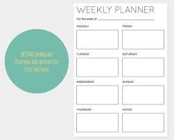 Weekly Planner Minimal A4 Interactive And By Jasperandpud On Etsy
