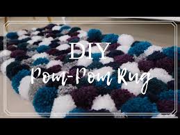 diy pom pom rug how to make your own