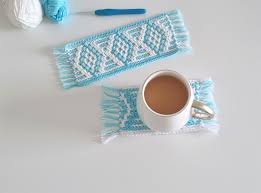 mug rug mosaic crochet pattern my