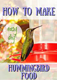 how to make hummingbird nectar diy don