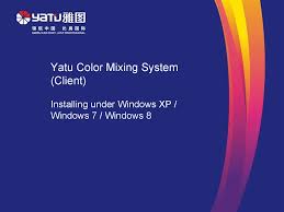 Guide To Yatu Color Mixing System Online Presentation