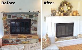 Fireplace Makeover Before After