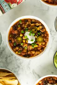 easy vegan bean chili instant pot or