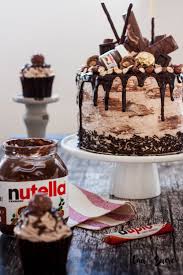 nutella layer cake and happy birthday