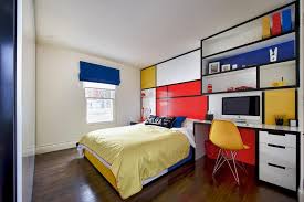 red and yellow bedroom ideas and photos
