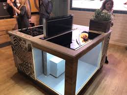 kitchen island with built in stove