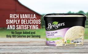 breyers frozen dairy dessert no sugar
