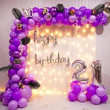 regal purple affair birthday decoration