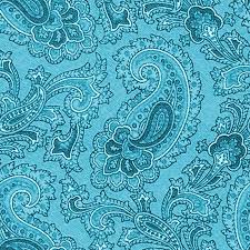 teal paisley background seamless
