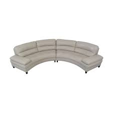 macy s leather curved sofa 72 off