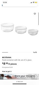 Ikea Glass Containers X3 Furniture