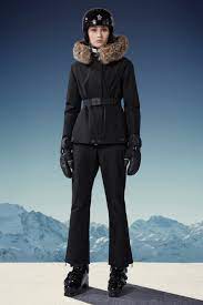 black laplance ski jacket short down