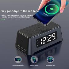 15w qi alarm clock wireless charger