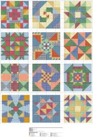 Free Cross Stitch Quilt Block Patterns No Color Chart