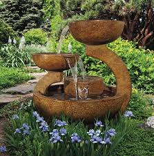Zen Three Bowl Fountain Artistic Statuary