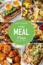 7 day healthy meal plan sept 26 oct 2