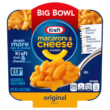 kraft big bowl macaroni cheese