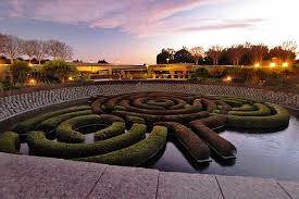 Hedge Maze At Sunset The Getty Museum