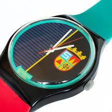 Vintage 1980s Swatch Maxi Sir Swatch