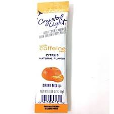Wholesale Crystal Light With Caffeine Citrus 0 09 Oz Packet Sku 2286345 Dollardays