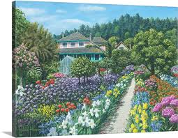 Monets Garden Giverny Wall Art Canvas