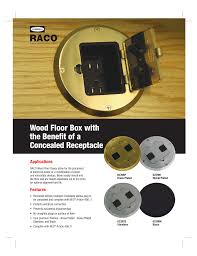 raco 1 gang br floor box kit with