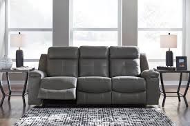 Jesolo Grey Sofa Recliner By Ashley