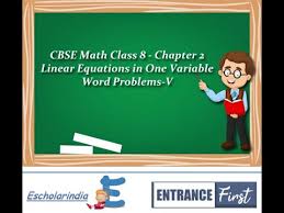 Cbse Math Class 8 Chapter 2 Linear
