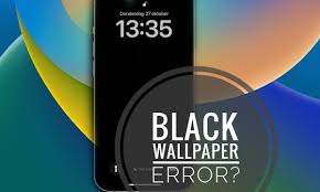 wallpaper turns black on iphone in ios