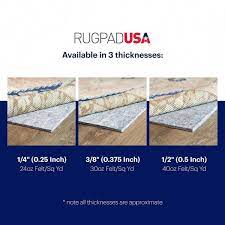 rugpadusa essentials 12 ft x 12 ft square hard surface 100 felt 3 8 in thickness rug pad
