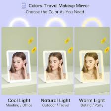 rechargeable travel mirror makeup