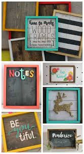 how to make wood frames step by step