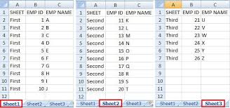 data from multiple excel worksheets