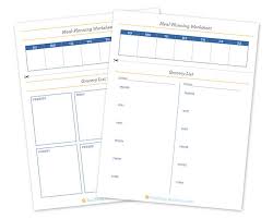Get Organized With The Ultimate Meal Planning Worksheet