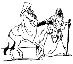 Jesus and the disciples were about to go to jerusalem to celebrate passover, a special feast that remembered the time when god set the israelites free from slavery in egypt. Mary Carrying Baby Jesus With Joseph And The Donkey Coloring Pages Best Place To Color