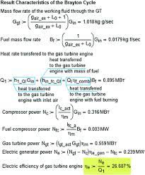 Calculation Of Gas Turbine Engine Cycle