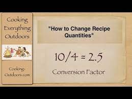 conversion factor easy cooking tips