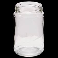 1lb 450g round glass jam jars with