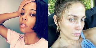 black celebrities without makeup