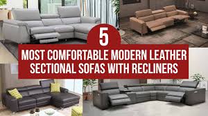 modern leather sectional sofas