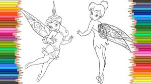 Tinker bell / disney fairies; Disney Fairies Coloring Pages L Tinkerbell Rosetta Coloring Book L For C