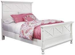 kaslyn queen panel bed in white b502 57