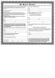 Did you want to know about. Fillable My Burial Wishes Form Printable Pdf Download
