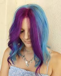 #lauren calaway #dyed hair #blue hair #lilac hair #purple hair #hair extensions #wig. 70 Beautiful Blue And Purple Hair Color Ideas Hairstylecamp