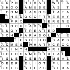 percussion set crossword clue archives