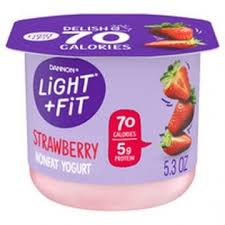 dannon light fit yogurt strawberry 0
