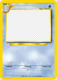 What are the different types of pokemon cards? Pokemon Card Ice Type Pokemon Cards Blank Stage 1 Png Download 471x659 10938361 Png Image Pngjoy