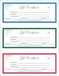 Personalized Gift Certificates Template Free Fiddler On Tour