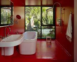 75 red floor bathroom ideas you ll love